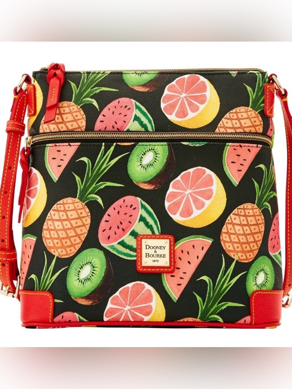 Dooney & Bourke Fruit Print Leather Bag